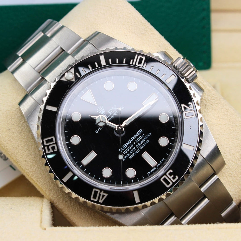 Rolex Submariner Black 114060 Oyster Bracelet Black Dial Stainless Steel 2020 Pristine Condition 24-hour 40 Mm Mechanical Watch - product image fro...