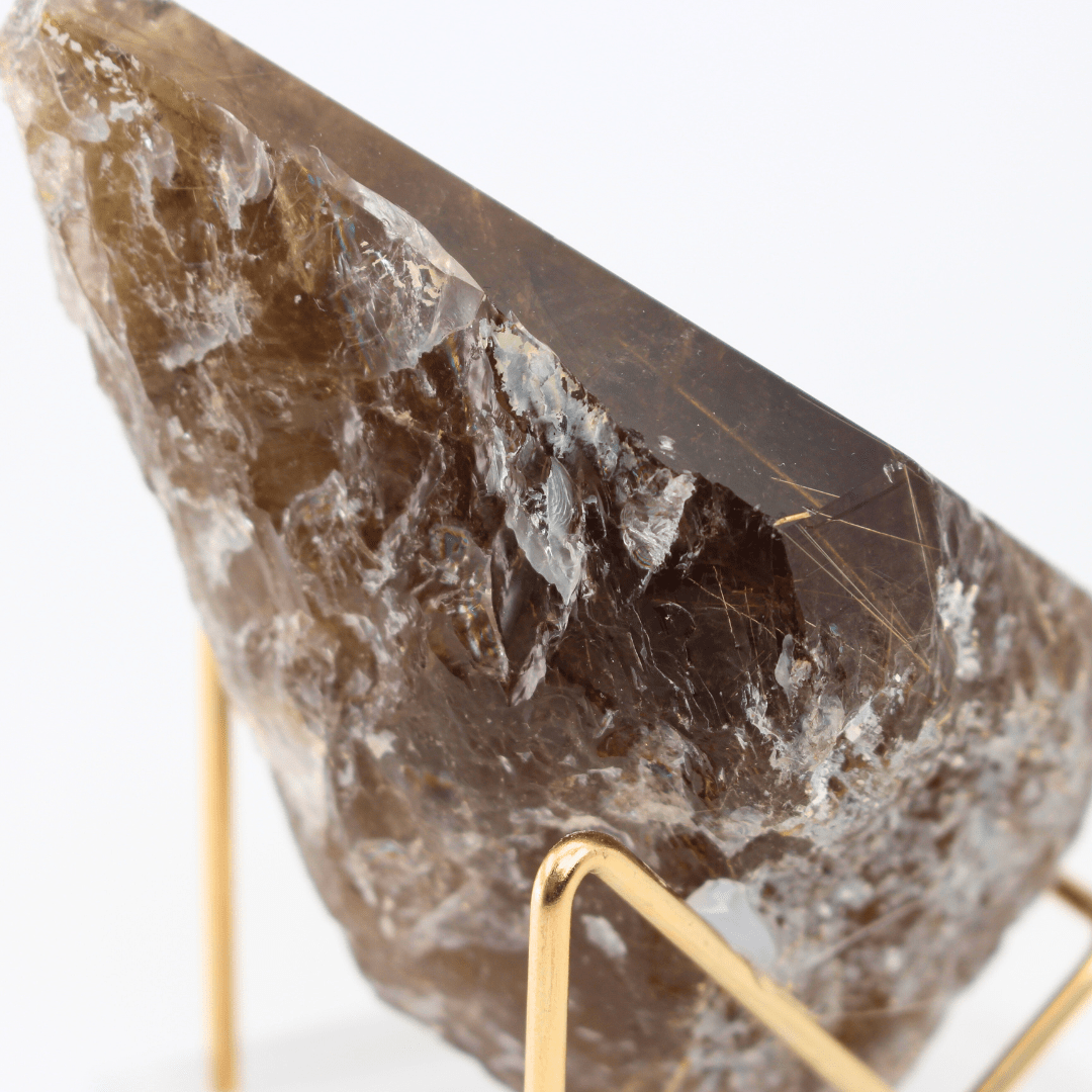 Rutilated Quartz Firework Effect Gastein Austria 462 Natural Mineral Specimen Fine Collectable Cabinet Display Piece Geological Interest