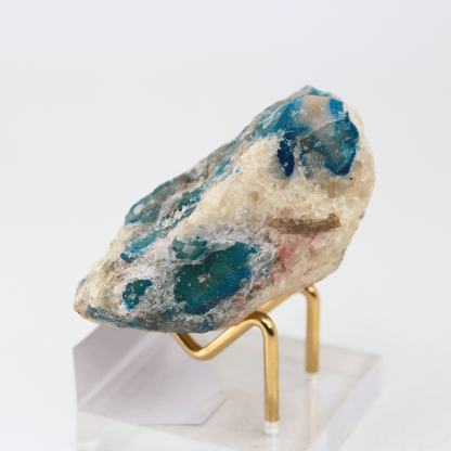 Lazuli-Quarz natürlich aus den Himalaja-Bergen, 194. Natürliches Mineralienexemplar, feines Sammlerstück, für die Vitrine, von geologischem Interesse
