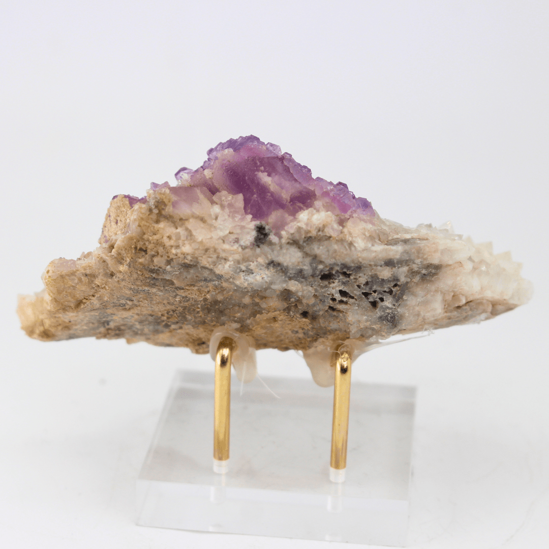 Flourite Quartz Matrix Gastein Austria 162 Natural Mineral Specimen Fine Collectable Cabinet Display Piece Geological Interest