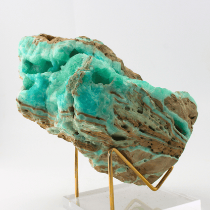 Blauer Aragonit Edelstein Feines Mineral Display 1415.3 Natürliches Mineralien Exemplar Feines Sammlerstück Vitrinenstück Geologisches Interesse