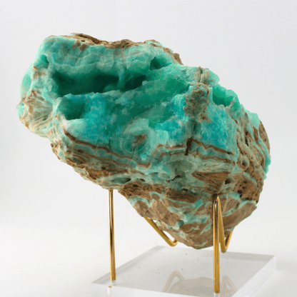 Blauer Aragonit Edelstein Feines Mineral Display 1415.3 Natürliches Mineralien Exemplar Feines Sammlerstück Vitrinenstück Geologisches Interesse