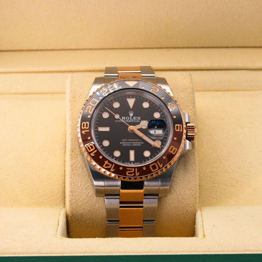 Rolex Gmt-master II Root Beer Oyster Bracelet Black Dial Stainless Steel Pristine Condition Ceramic Bezel 40 Mm Mechanical Watch - product image from Imp...
