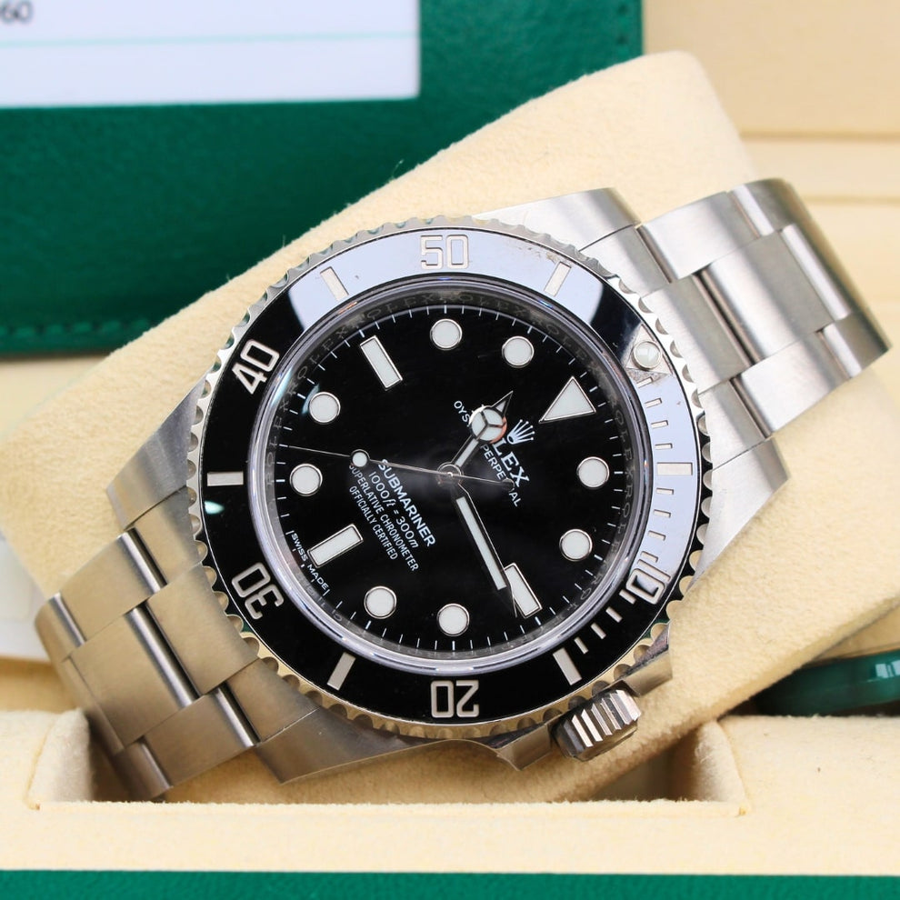 Rolex Submariner Black 114060 Oyster Bracelet Black Dial Stainless Steel 2020 Pristine Condition 24-hour 40 Mm Mechanical Watch - product image fro...