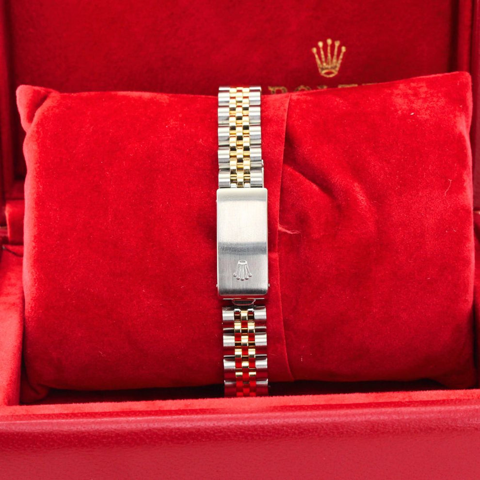 Rolex Lady Datejust 69173 Jubilee Bracelet Champagne Dial Stainless Steel 1988 Pristine Condition Fluted Bezel 26 Mm Mechanical Watch - product image fro...