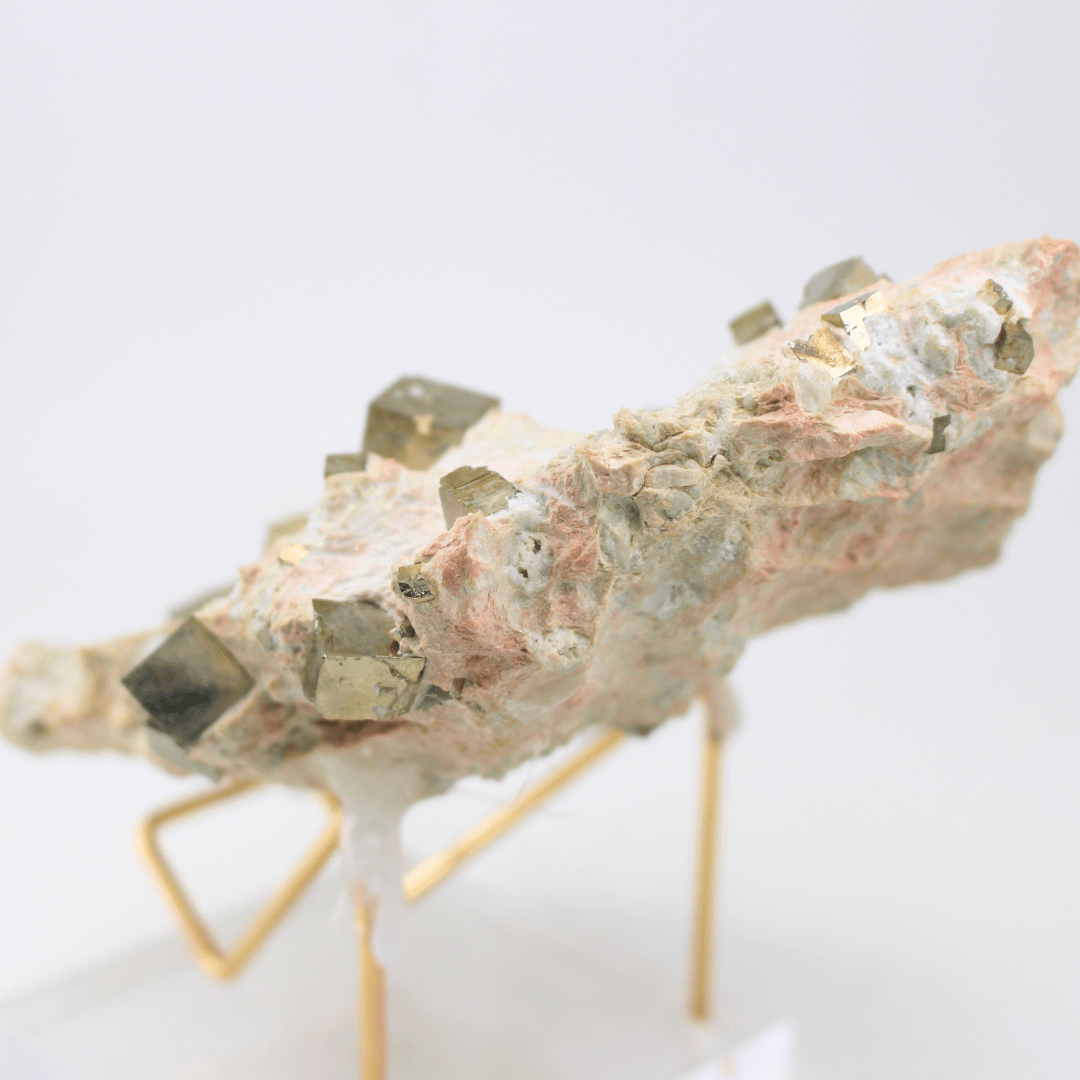 Pyrite On Matrix Naturally Terminated Cubes Navajun Spain 767g