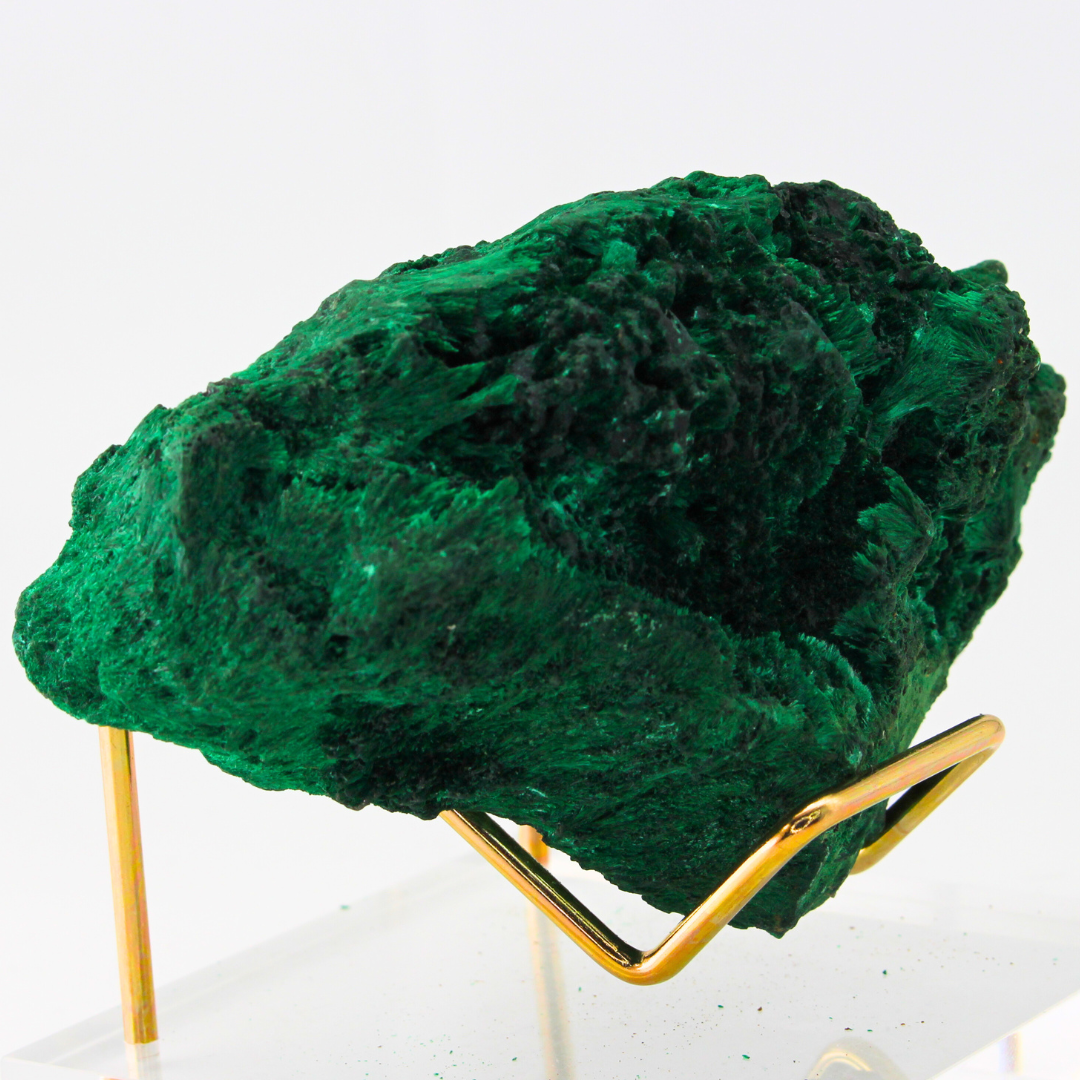 Malachite Goede With Calcite Zambia 367 Natural Mineral Specimen Fine Collectable Cabinet Display Piece Geological Interest