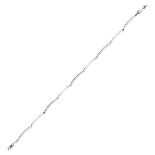 9ct White Gold Natural Diamond Bracelet (9B020) – product view