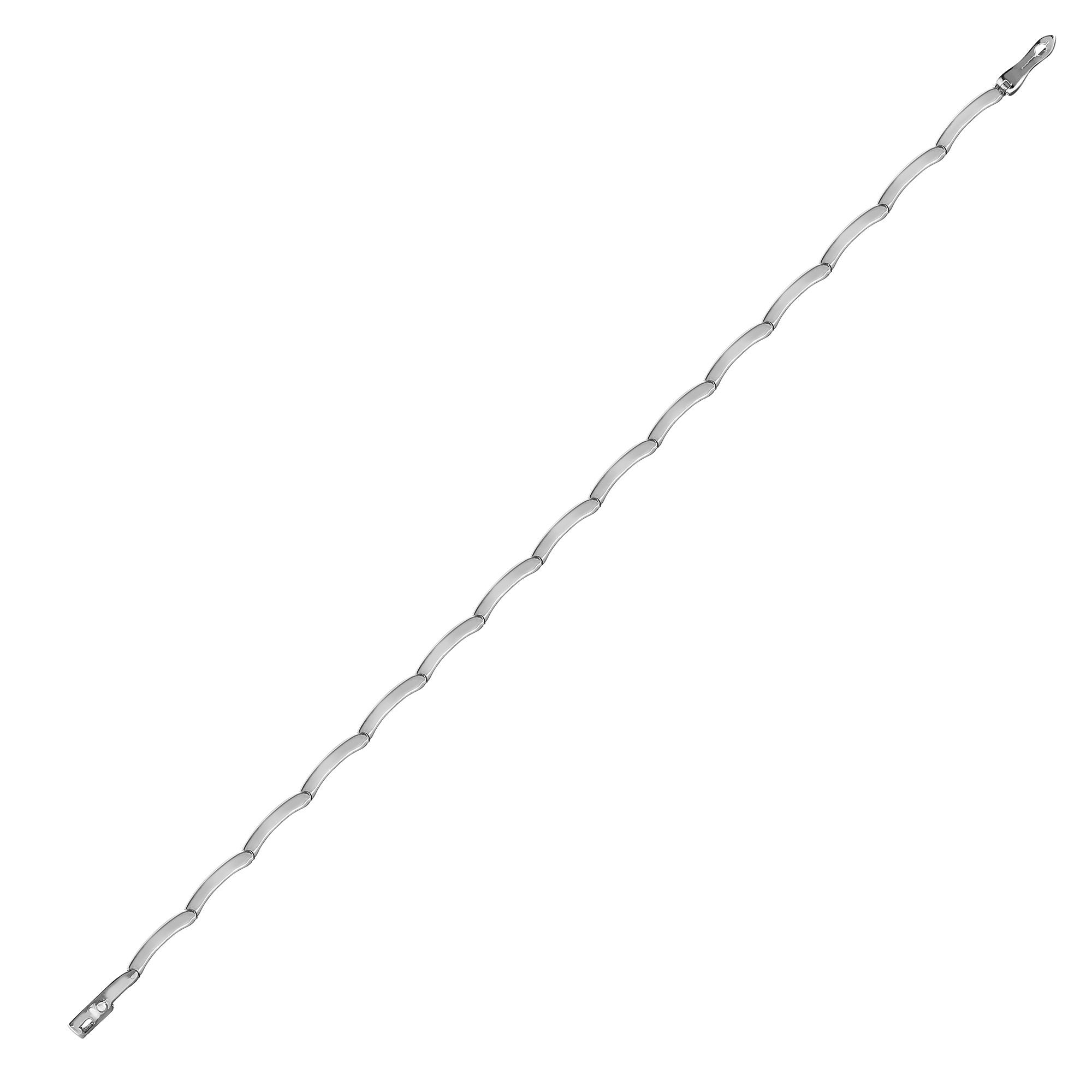 9ct White 2ct Channel Set B/let (9B030) – product view
