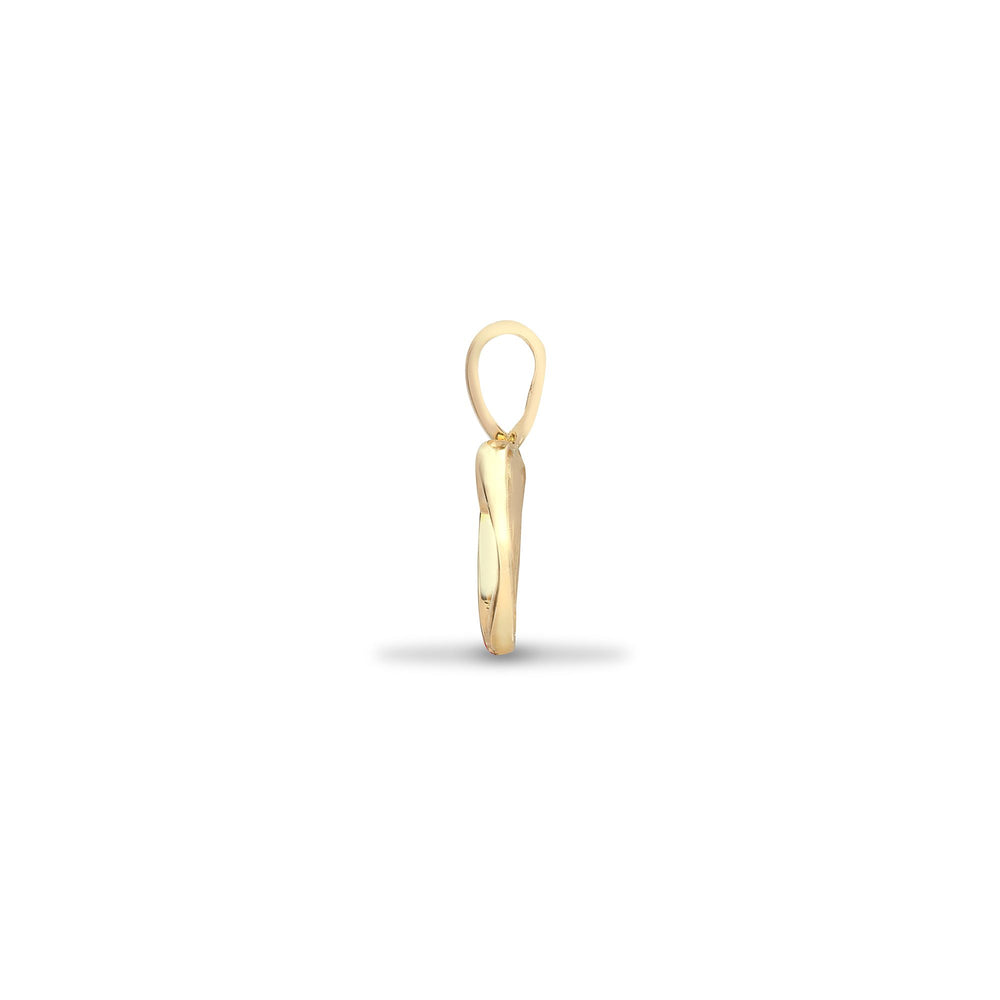 9ct Yellow Gold Natural Diamond Pendant (9P044) – product view