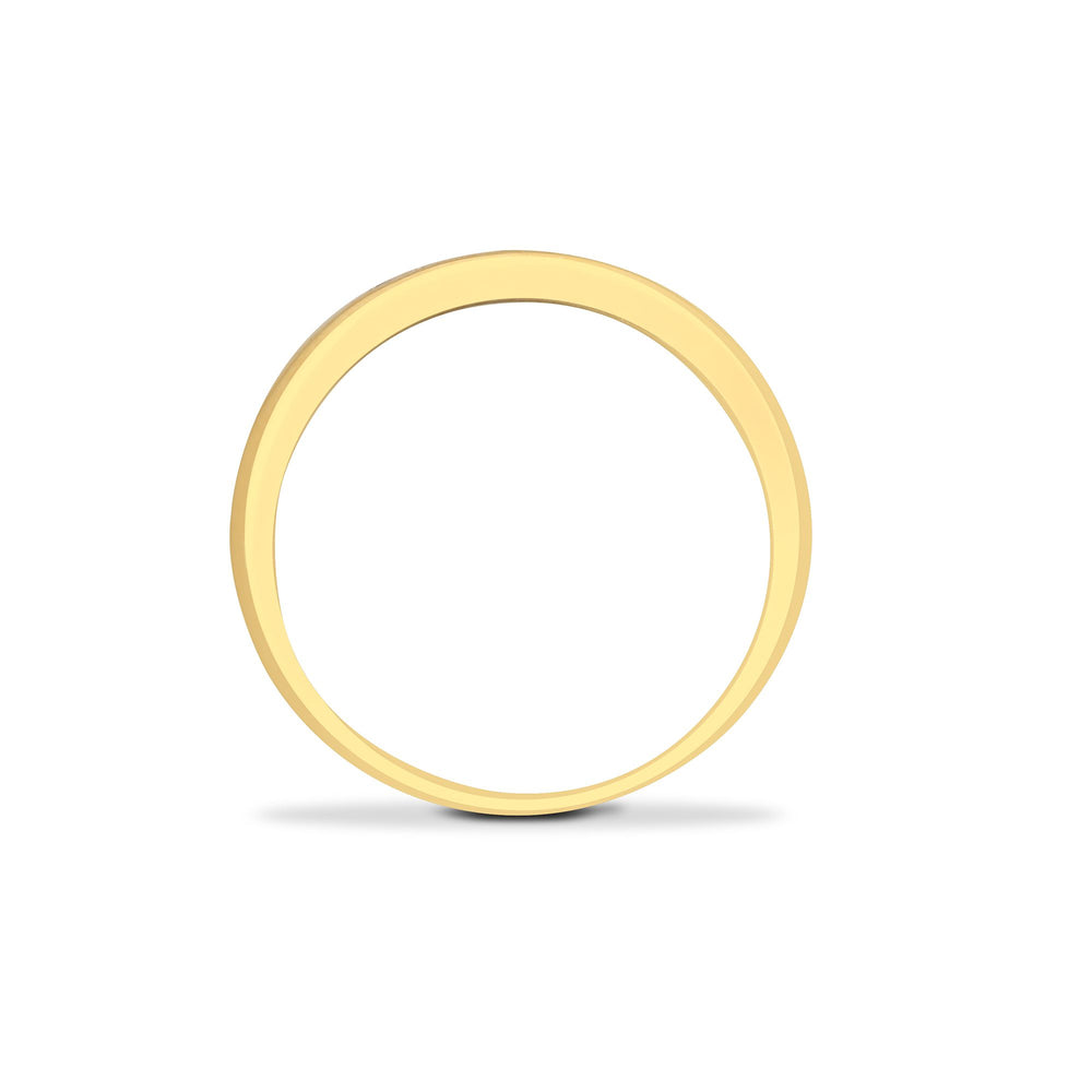 9ct Yellow Gold Natural Diamond Half Eternity Ring (9R027) – product view