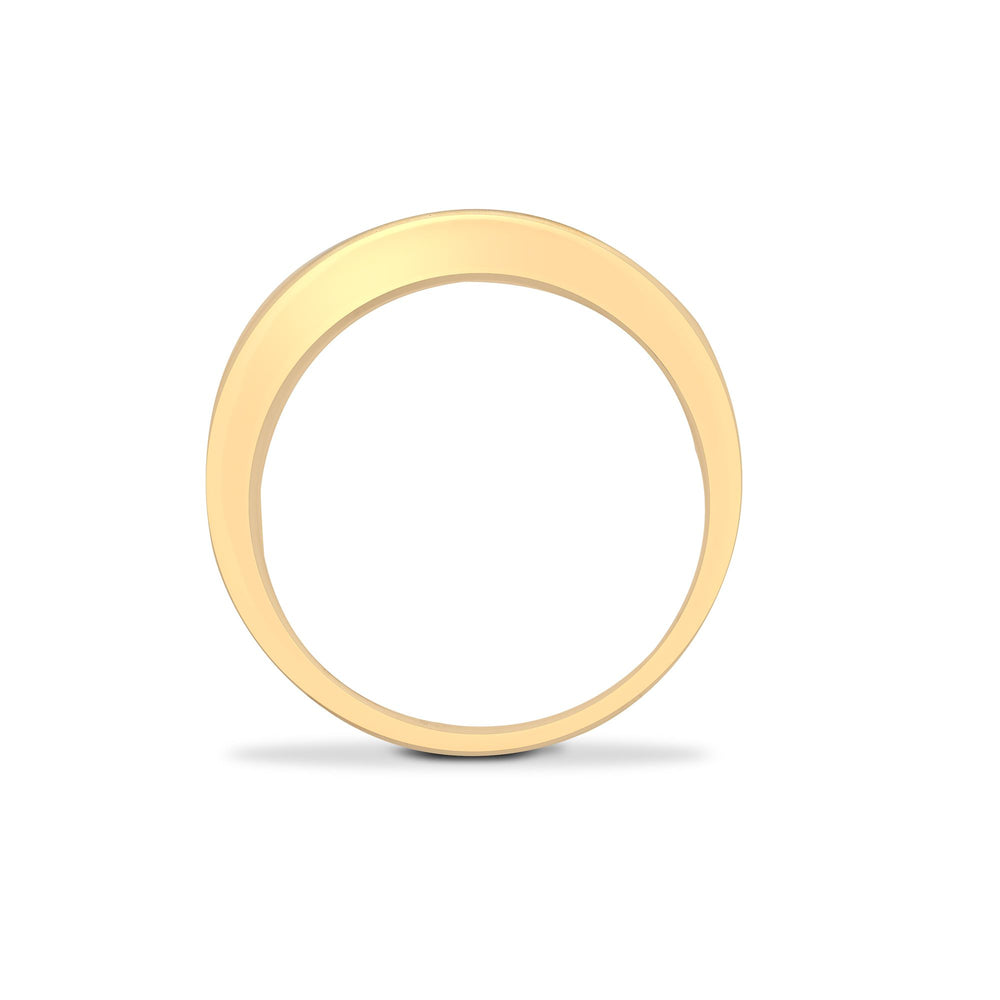 9ct Yellow Gold Natural Diamond Half Eternity Ring (9R031) – product view