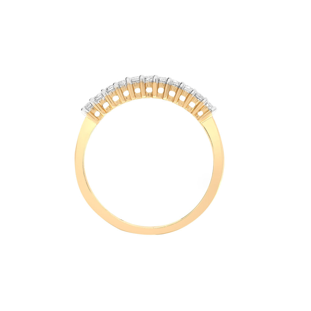 9ct Yellow Gold Natural Diamond Ring (9R350) – product view