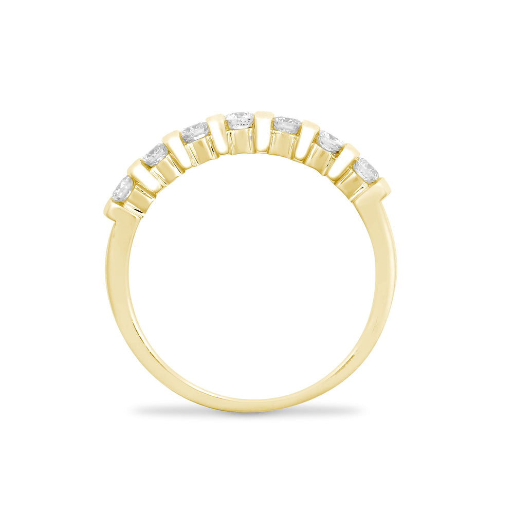 9ct Yellow 40pts Bar Set Ring (9R640) – product view