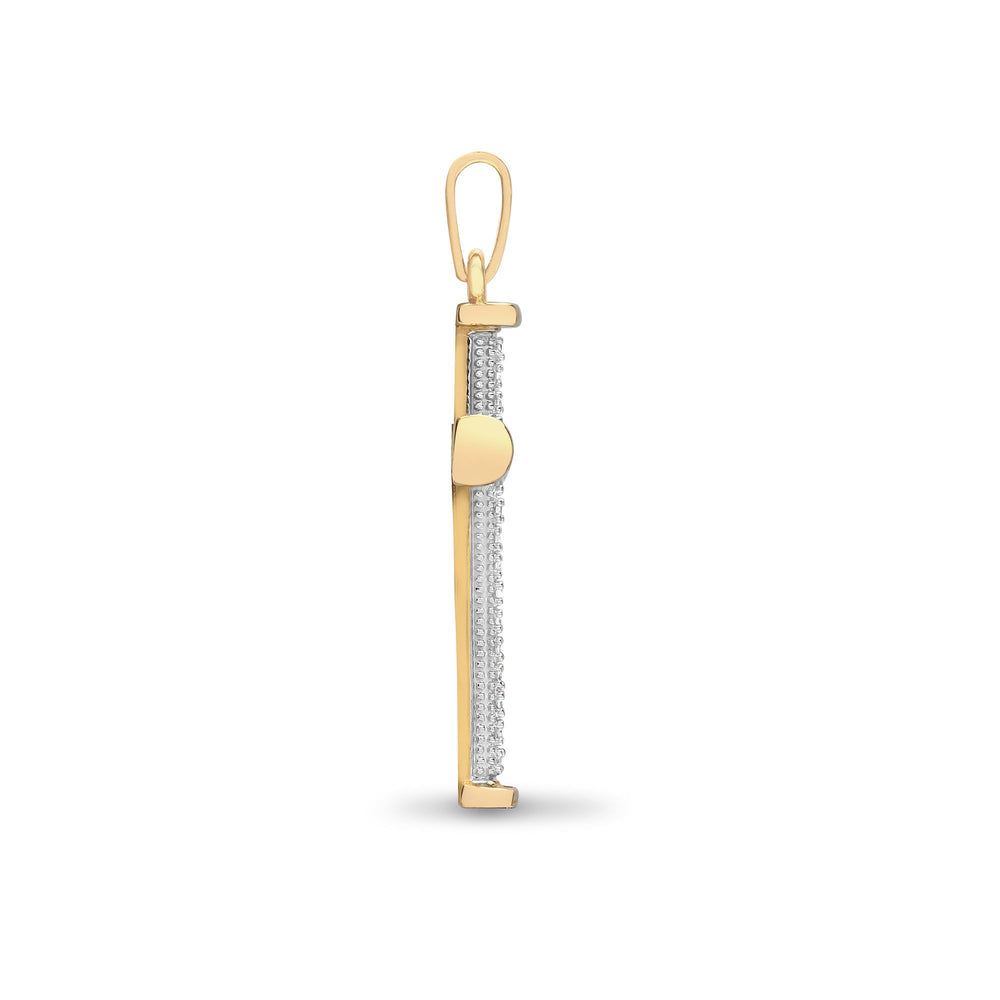 9ct Yellow Gold Natural Diamond Cross – product view