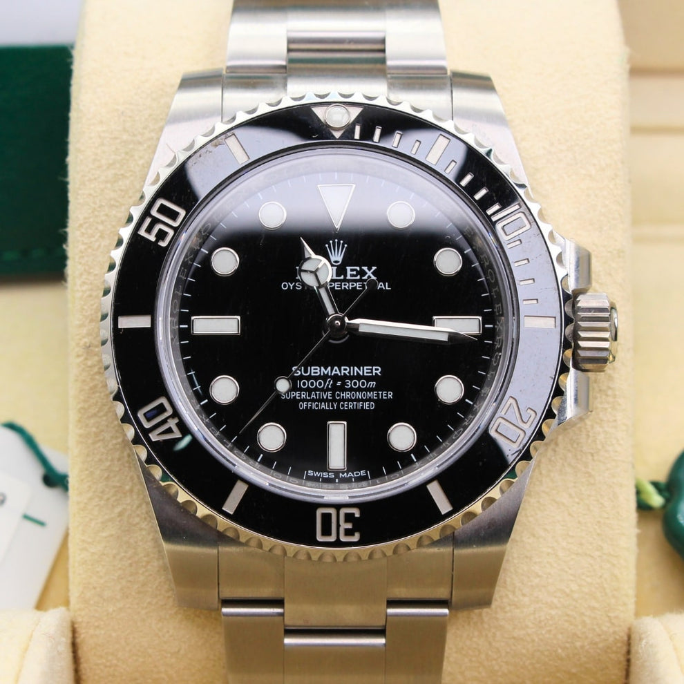 Rolex Submariner Black 114060 Oyster Bracelet Black Dial Stainless Steel 2020 Pristine Condition 24-hour 40 Mm Mechanical Watch - product image fro...