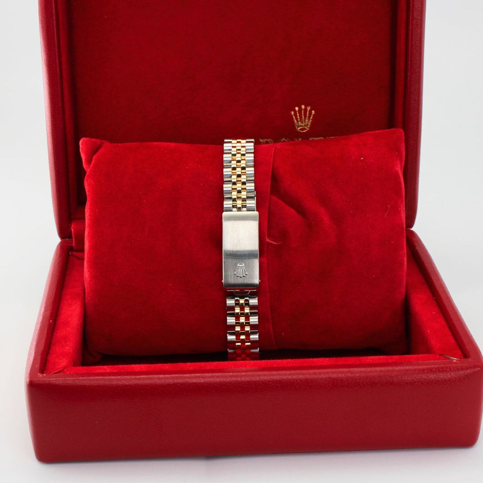 Rolex Lady Datejust 69173 Jubilee Bracelet Champagne Dial Stainless Steel 1988 Pristine Condition Fluted Bezel 26 Mm Mechanical Watch - product image fro...