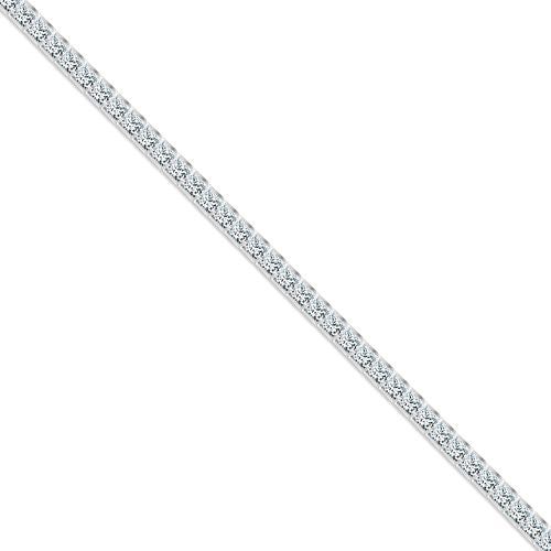 925 Silver Rhodium Plated Princess Cut Cubic Zirconia Tennis Bracelet – Imperial Time
