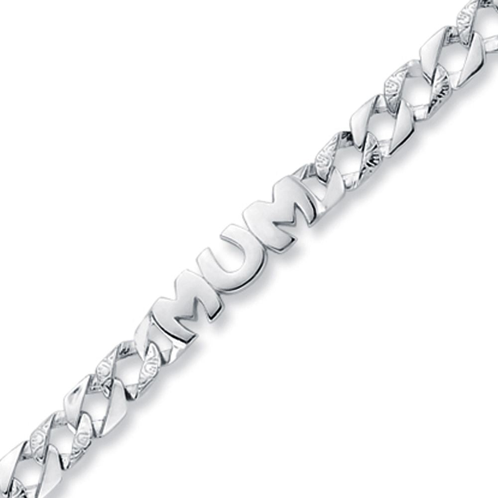 925 Silver Mum Curb Bracelet – Imperial Time