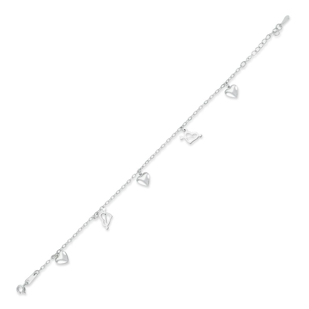 925 Silver Heart Bracelet – Imperial Time