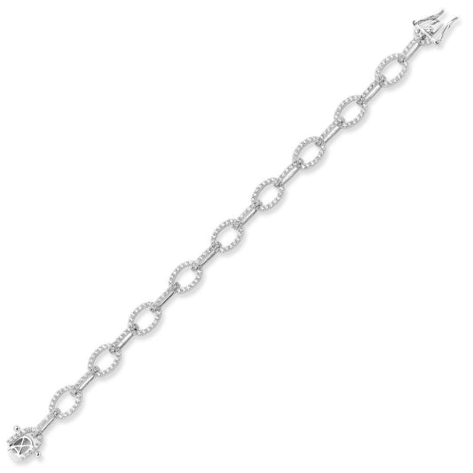 925 Silver Cubic Zirconia Set Bracelet – Imperial Time