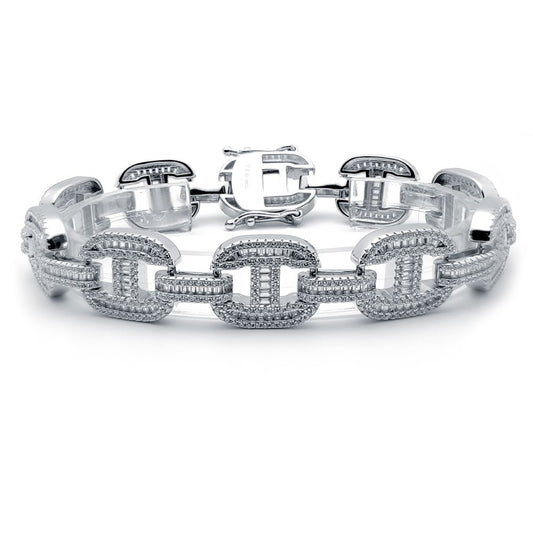 925 Silver Cubic Zirconia Set Marine Bracelet – Imperial Time