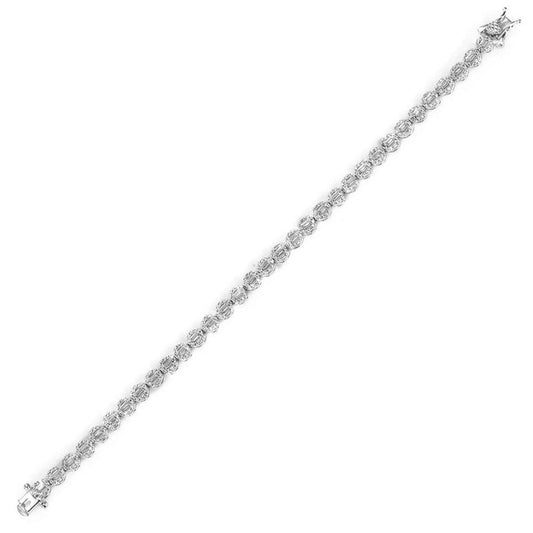 925 Silver Cubic Zirconia Set Bracelet – Imperial Time