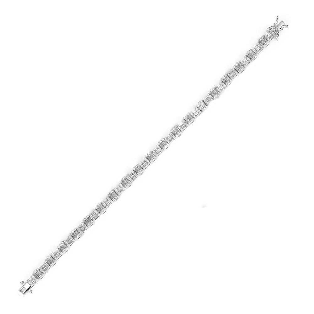 925 Silver Cubic Zirconia Set Bracelet – Imperial Time