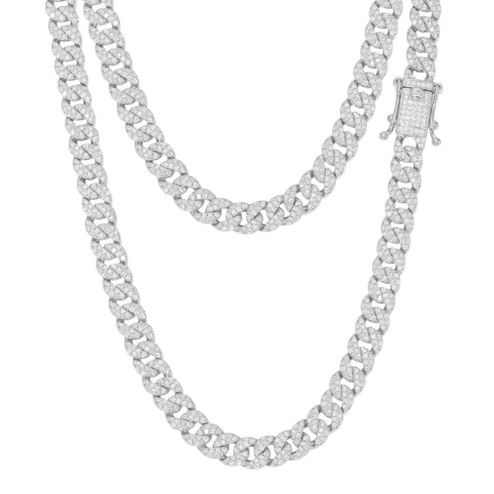925 Silver Cubic Zirconia Set Cuban Chain 6.0mm – Imperial Time