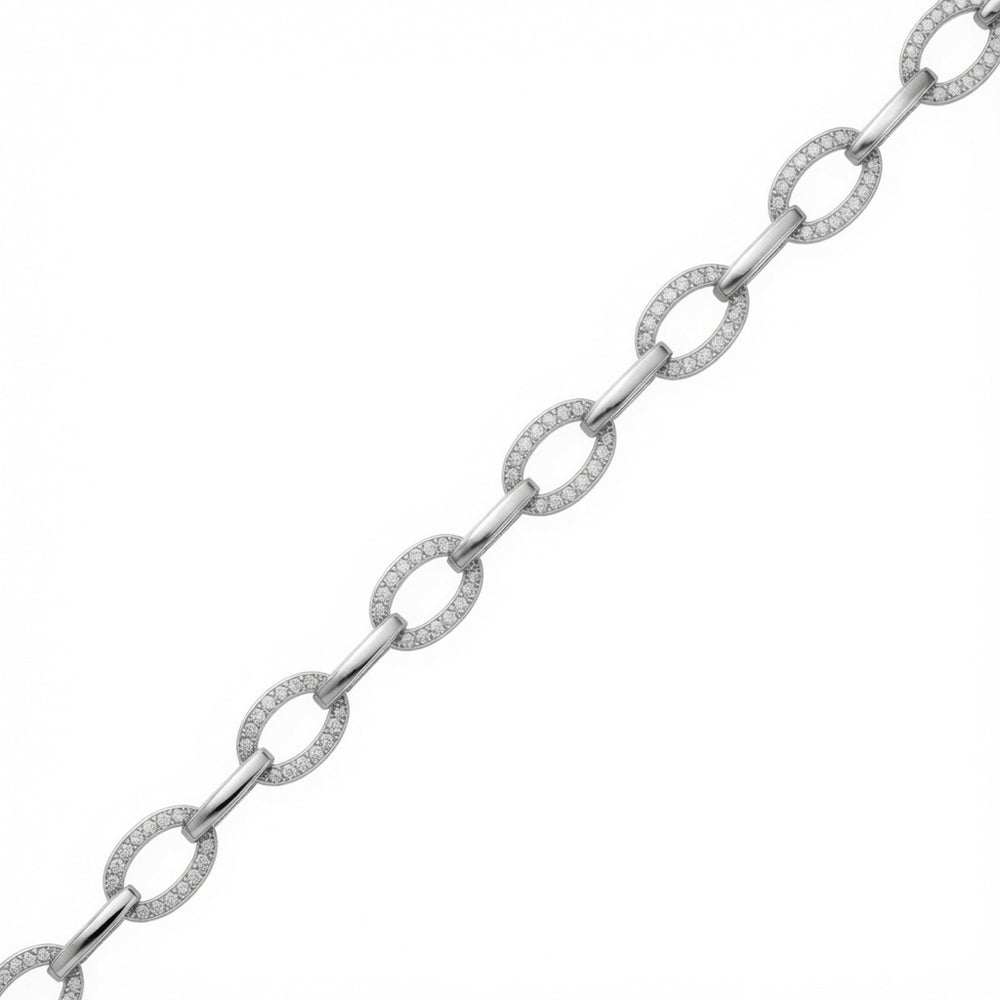 925 Silver Rhodium Plated Cubic Zirconia Set Bracelet – Imperial Time