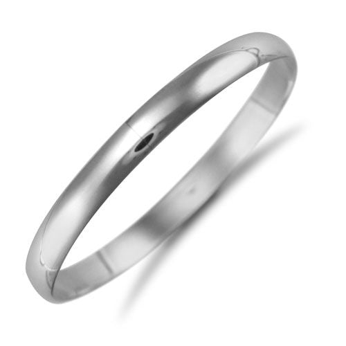 925 Sterling Silver D-Shape Slave Bangle – Imperial Time