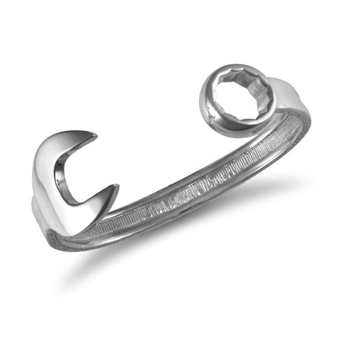 925 Silver Solid Spanner Bangle – Imperial Time