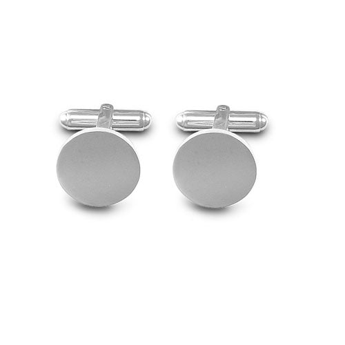 925 Sterling Silver Round Cufflinks – Imperial Time