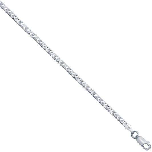 925 Silver Square Franco 2.5mm Gauge Chain – Imperial Time