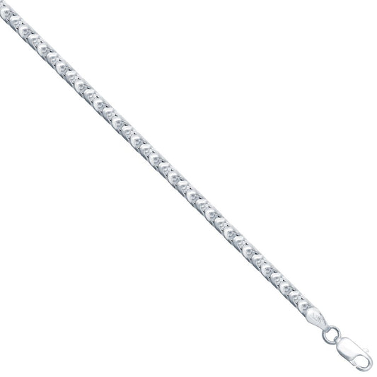 925 Silver Square Franco 3.0mm Gauge Chain – Imperial Time