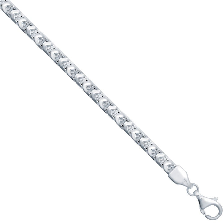 925 Silver Square Franco 4.4mm Gauge Chain – Imperial Time
