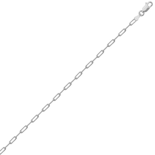 925 Silver Paperclip Chain 2.4mm Gauge Chain – Imperial Time