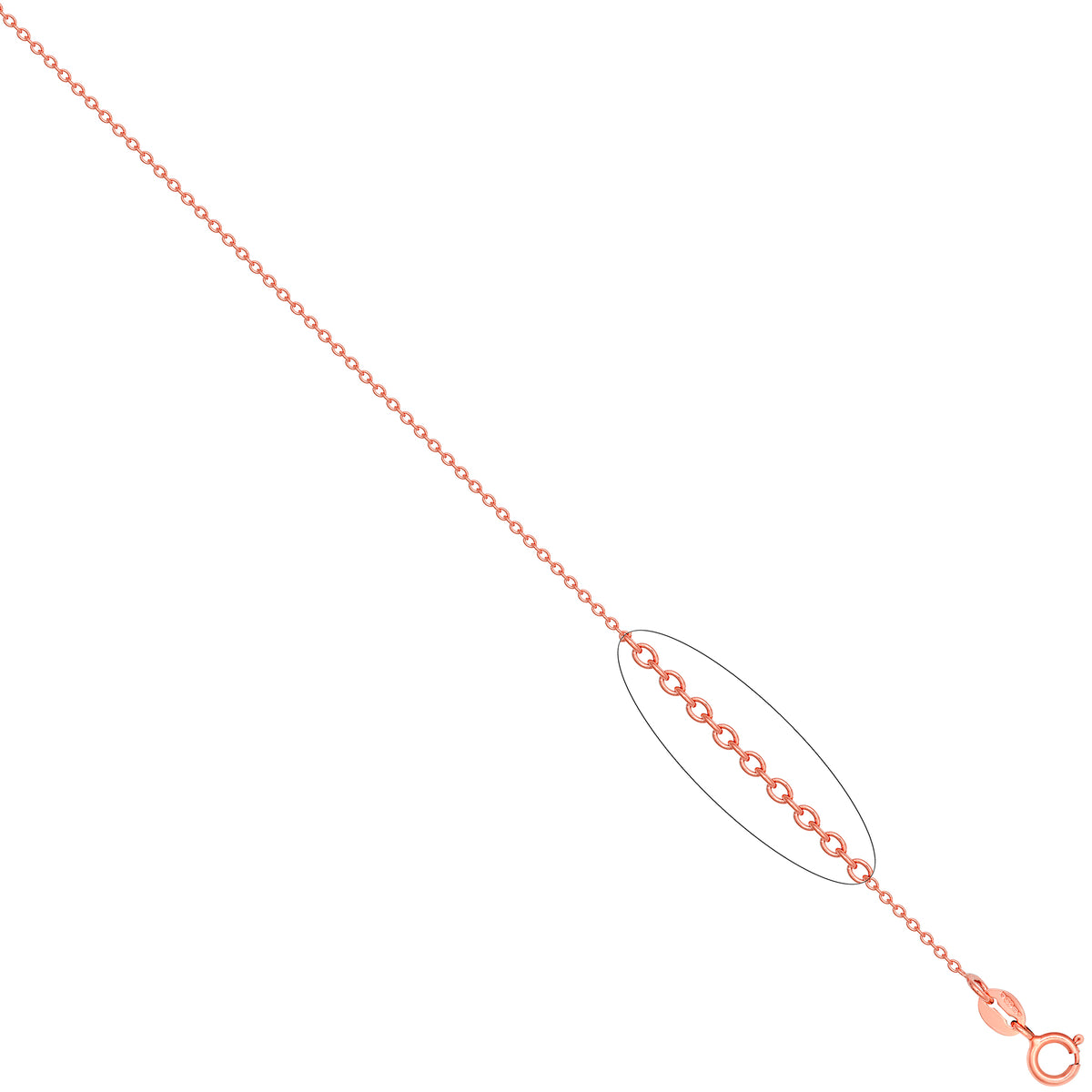 925 Silver Rose Gold Plated Rolo Extender Chain – Imperial Time