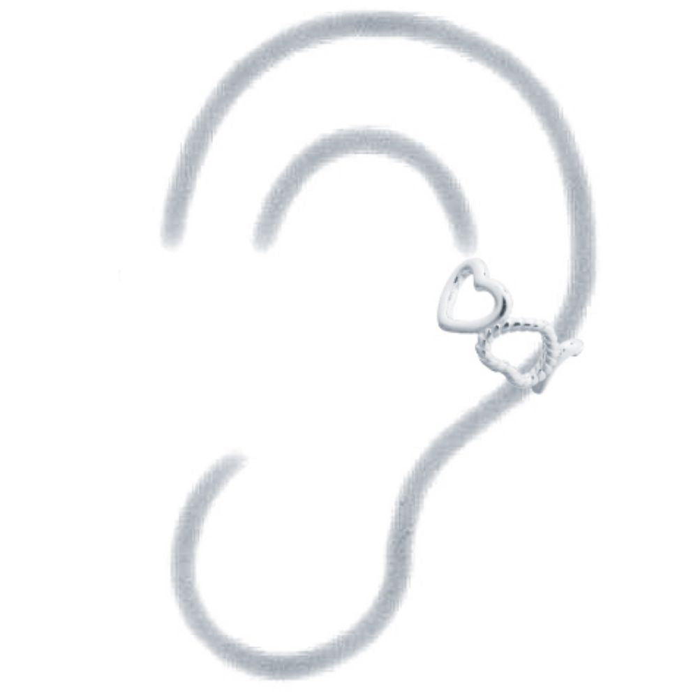 925 Silver Ear Cuff – product view
