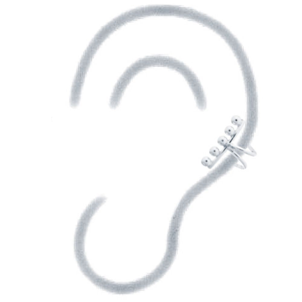 925 Silver Ear Cuff – product view