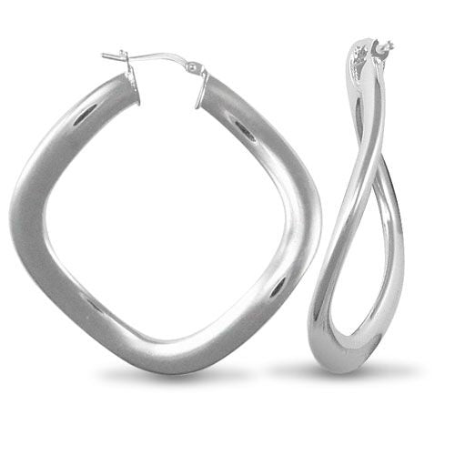 925 Silver Formed Hoop Earrings – Imperial Time
