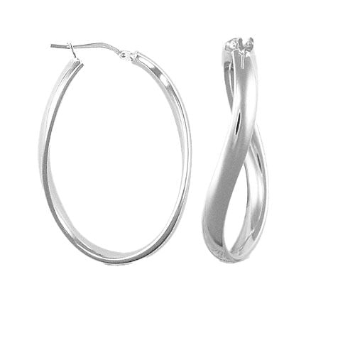 925 Silver Formed Hoop Earrings – Imperial Time