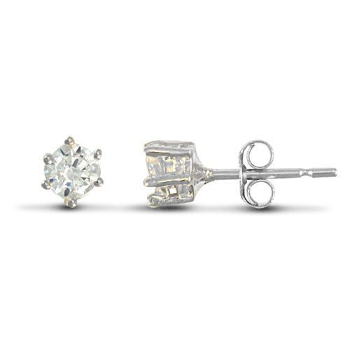 925 Silver 3mm Cubic Zirconia Stud Earrings – Imperial Time