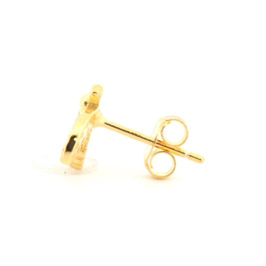 Ohrstecker aus 925er Silber, 14 Karat vergoldet, mit Zirkonia-Besatz