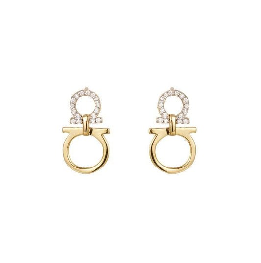 925 Sterling Silver Gold Plated Cubic Zirconia Equestrian Hoops – Imperial Time