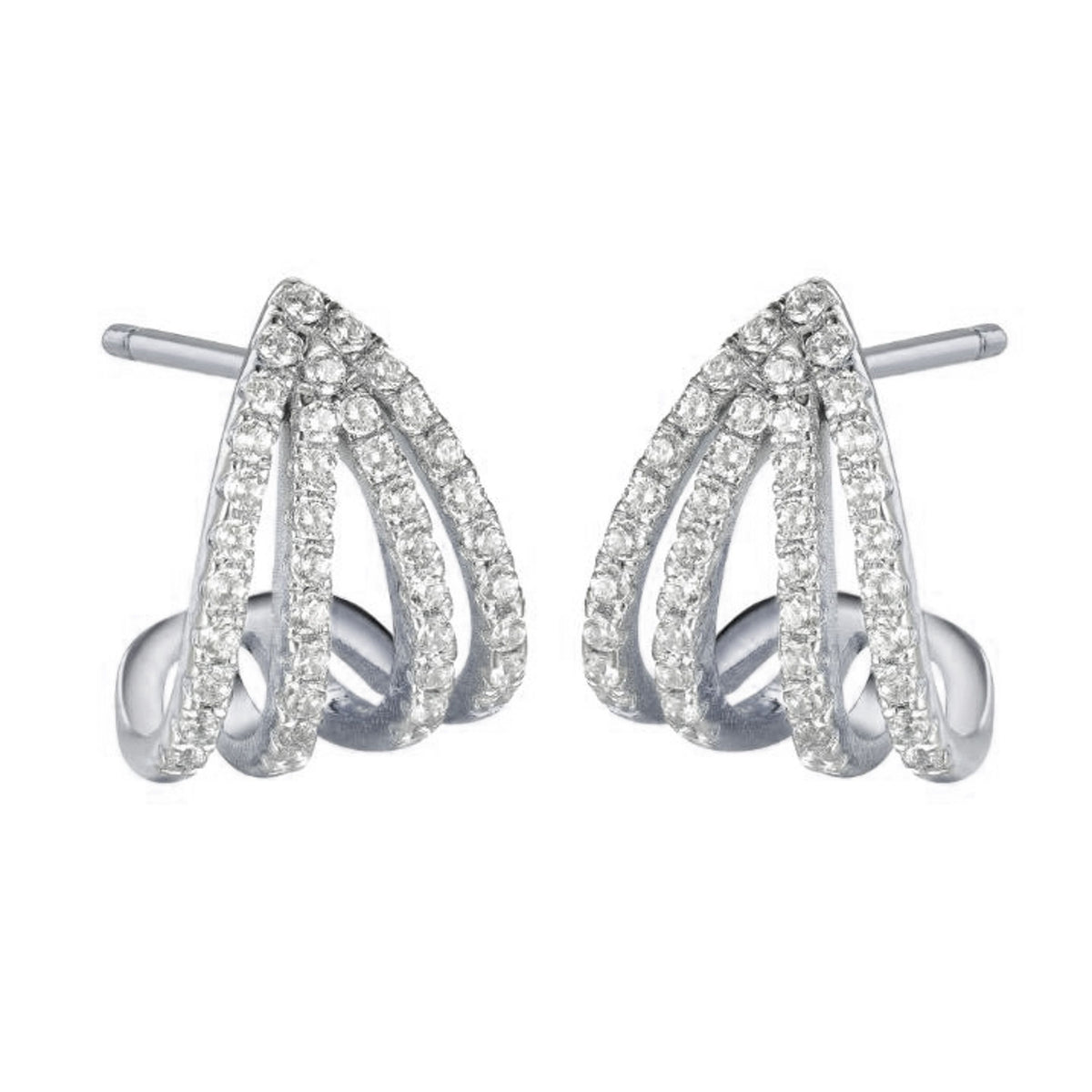 925 Sterling Silver Cubic Zirconia Triangle Drops – Imperial Time