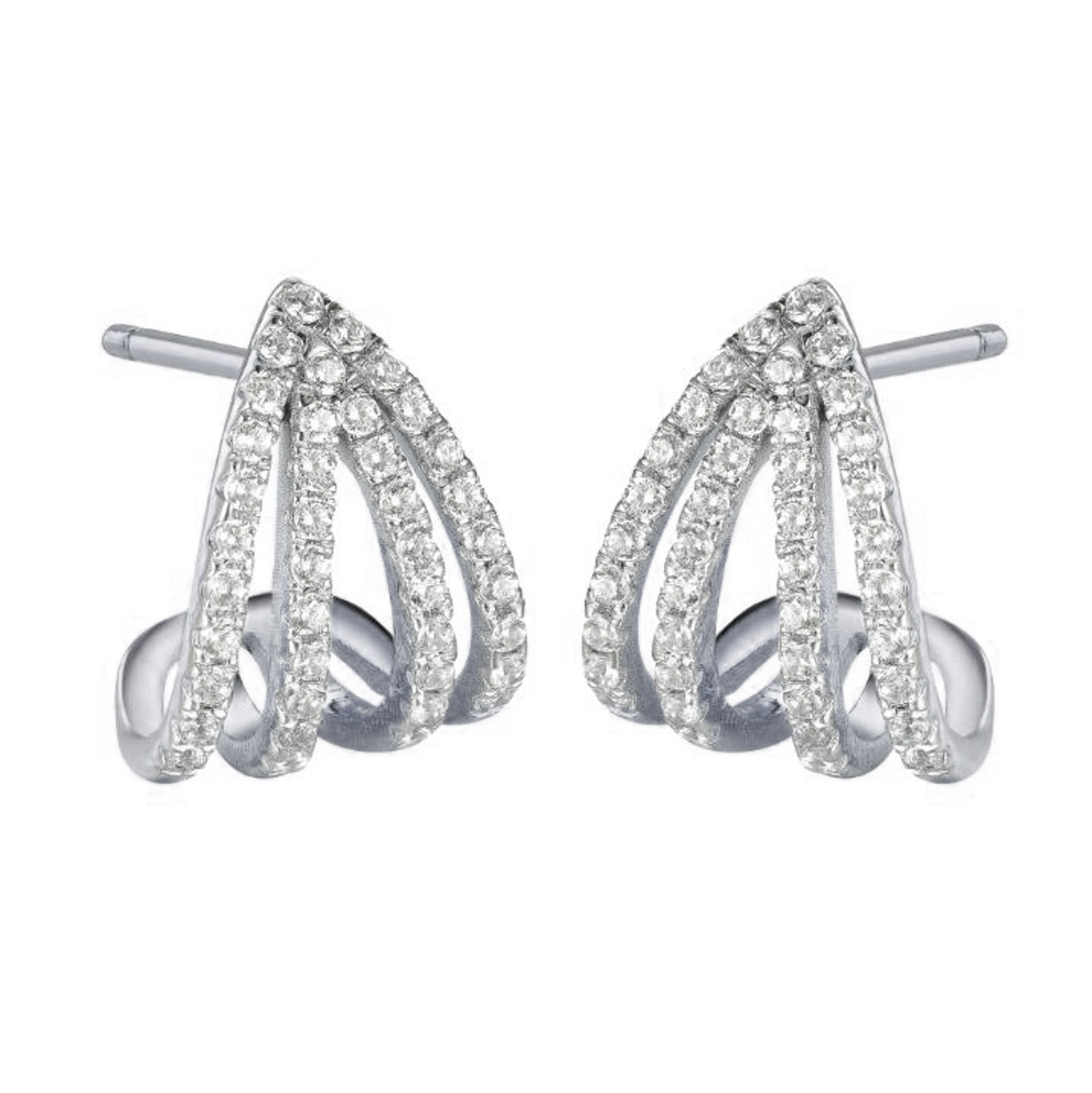 925 Sterling Silver Cubic Zirconia Triangle Drops – Imperial Time