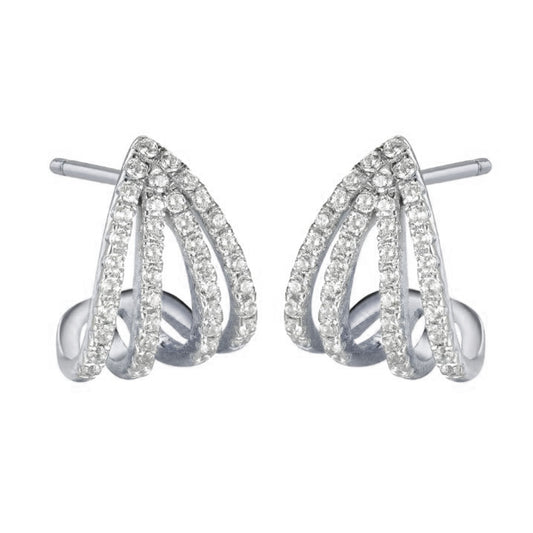 925 Sterling Silver Cubic Zirconia Triangle Drops – Imperial Time