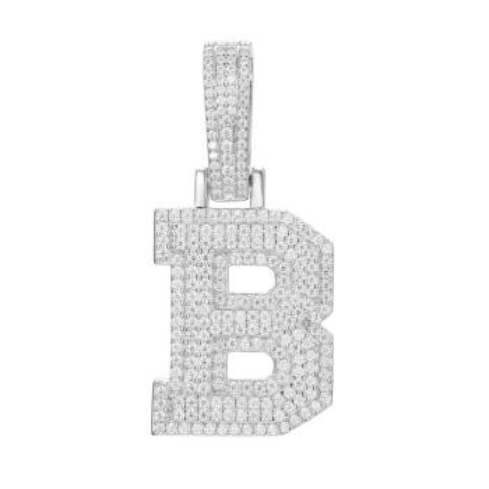 925 Silver Cubic Zirconia Set Initial B – Imperial Time