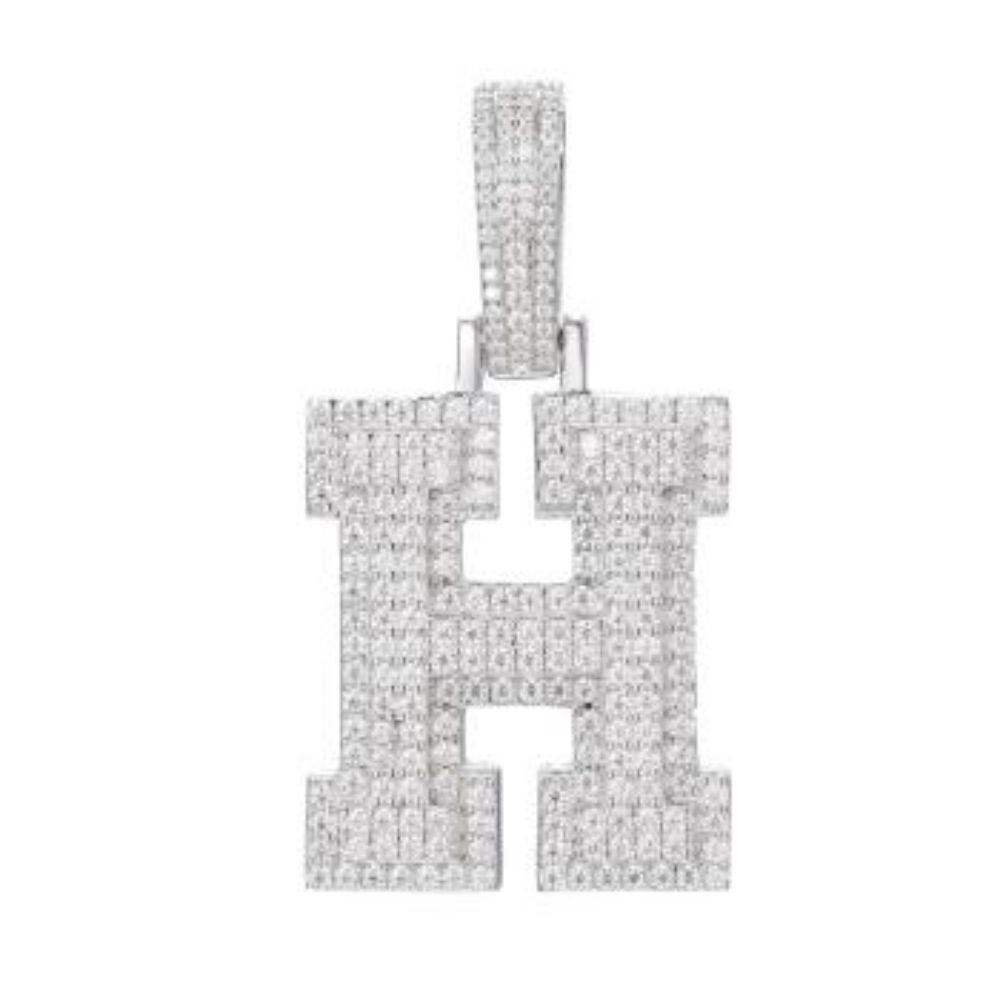 925 Silver Cubic Zirconia Set Initial H – Imperial Time